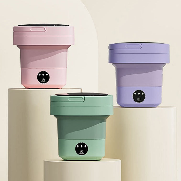 home & garden : FoldaWash - De Handige Opvouwbare Mini Wasmachine met Droger - Groen in van Pantino