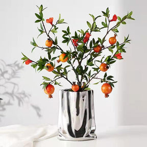 home & garden : Elegante Silberne Reflektierende Vase in van Pantino