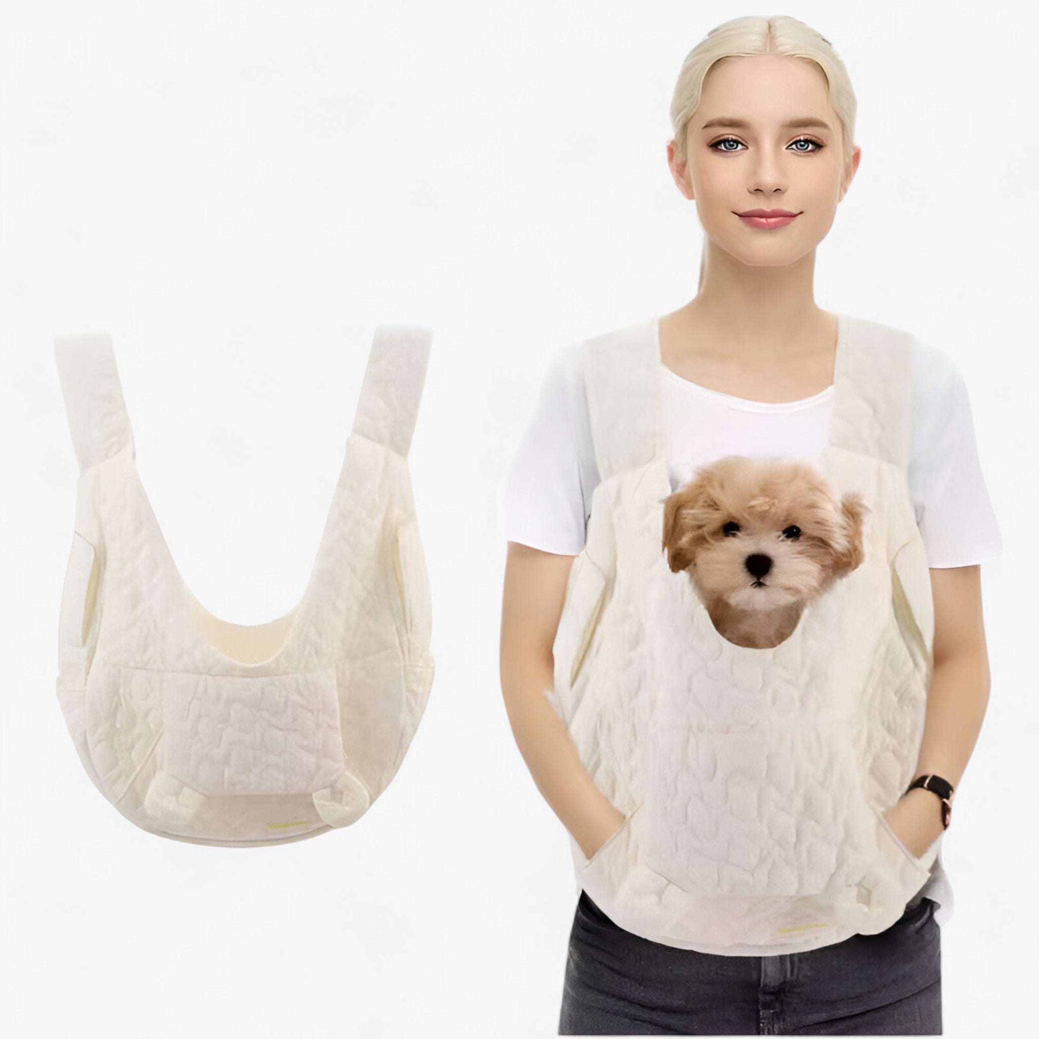 pets : Huisdier Draagtas Kat Hond Waterdicht Ventilatie - Blauw in wit M van Pantino
