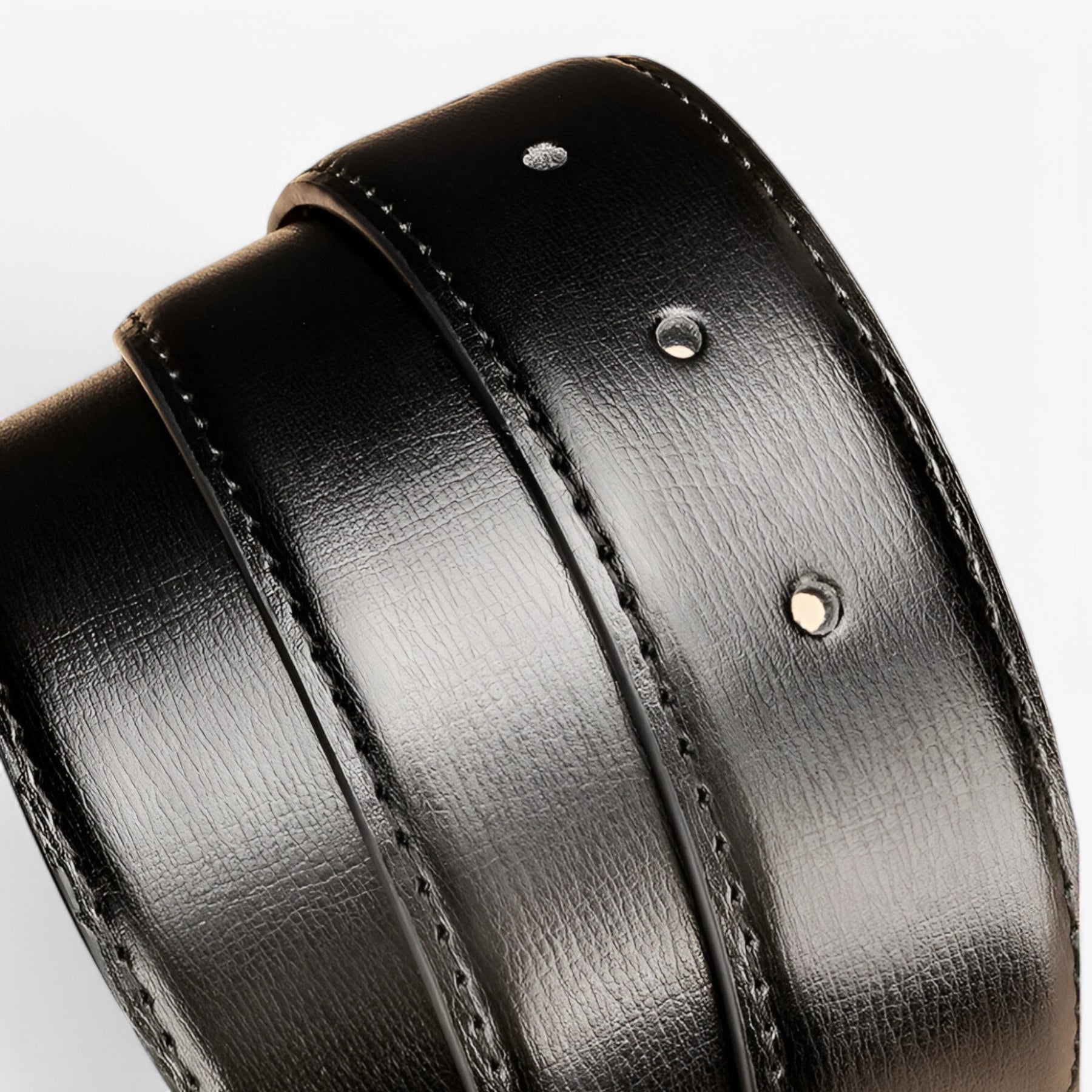 Belt : Riem Zwart - Elegante Leren in van Pantino