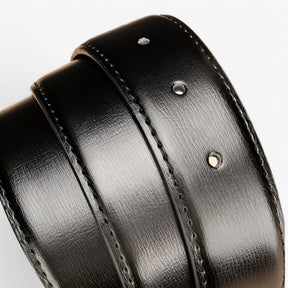 Belt : Riem Zwart - Elegante Leren in van Pantino