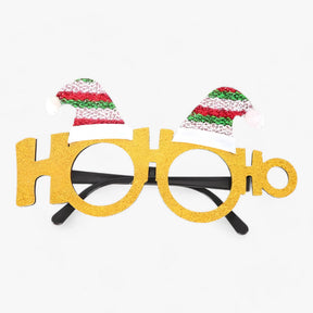 Party Glasses : Bril Heren - Feestelijke Celebrant - Kerstbril met Kerstman, Kerstboom en Sneeuwman in Q van Pantino