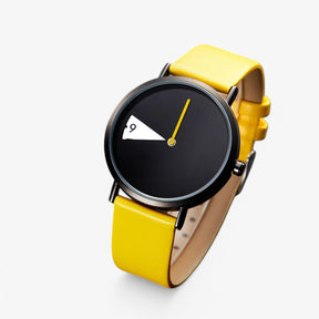 watches : Dameshorloge Alana Wit & Zwart - Roterende Wijzerplaat - Elegant Design - Modern & Stijlvol in van Pantino