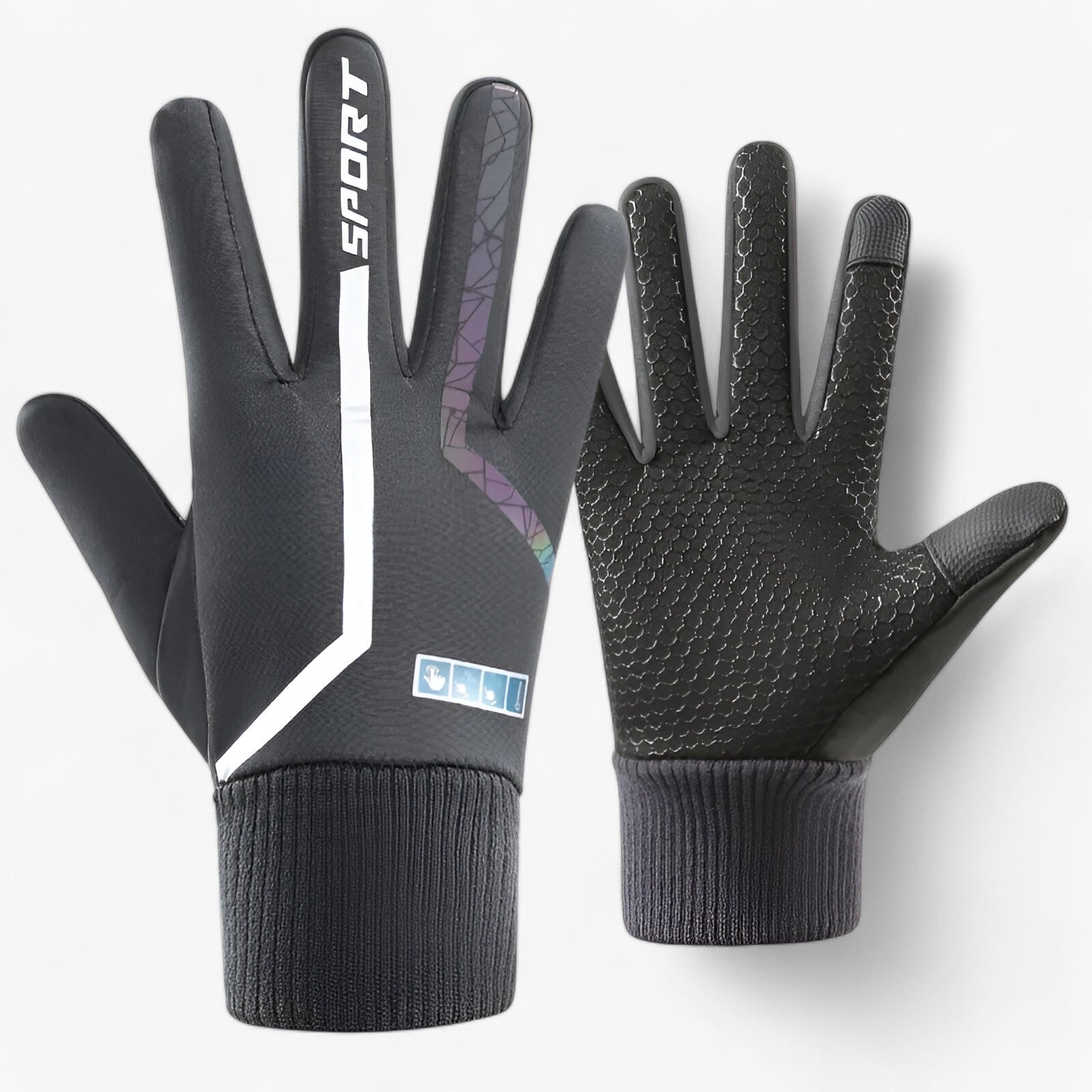 Gloves : Handschoenen Grijs - Warme Winterhandschoenen - Met Reflectie en Touchscreen in van Pantino