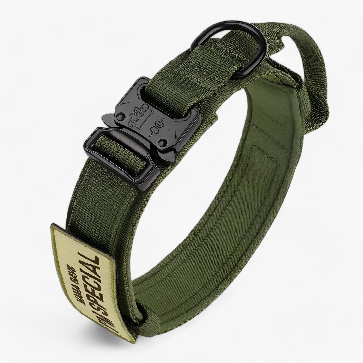 pets : Tactisch Hondenhalsband met Handvat voor Training - Bruin Set in van Pantino