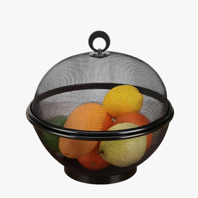 home & garden : Vliegvrij & Ruim: RVS Fruitschaal met Deksel en Groot Volume - Rood in van Pantino