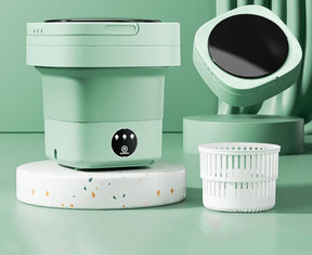 home & garden : FoldaWash - De Handige Opvouwbare Mini Wasmachine met Droger - Groen in Groen van Pantino