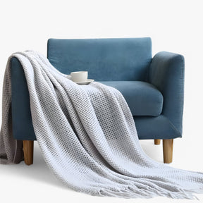 Home & Garden : Gezellig gebreid plaid – zacht, warm en stijlvol met franjes Heren in van Pantinoshop