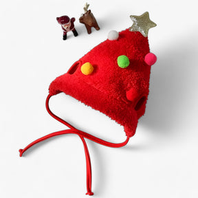 pets : Schattige Kerst Huisdier Hoed - L Witte Hoed in van Pantino