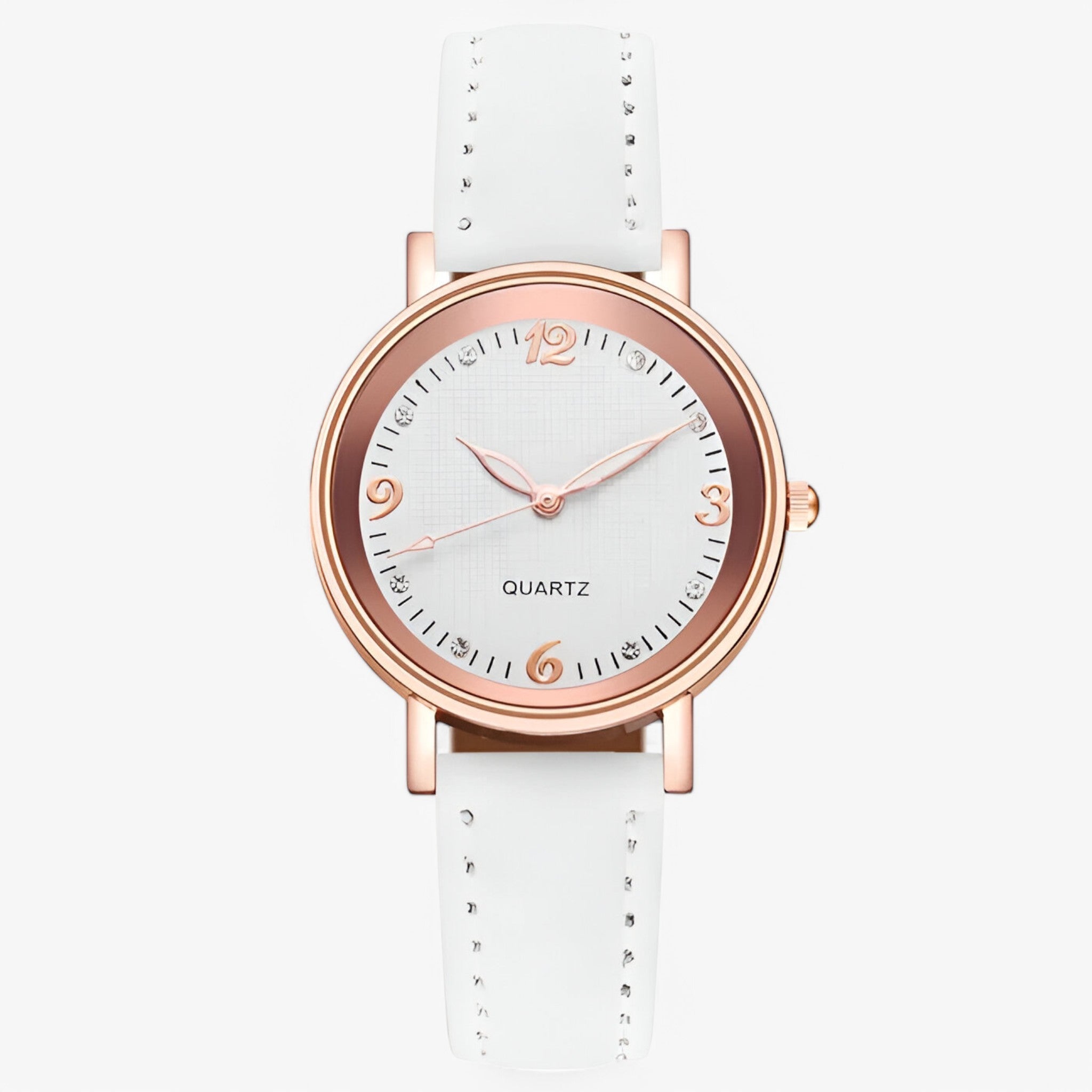 watches : Kwarts Horloge Dames - Elegant Roestvrij Staal & Paarse Wijzerplaat in Wit van Pantino
