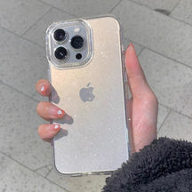 Phone Case : Luxe Glimmer Case - Bescherm Je Telefoon in Stijl - Zwart in Transparant van Pantino