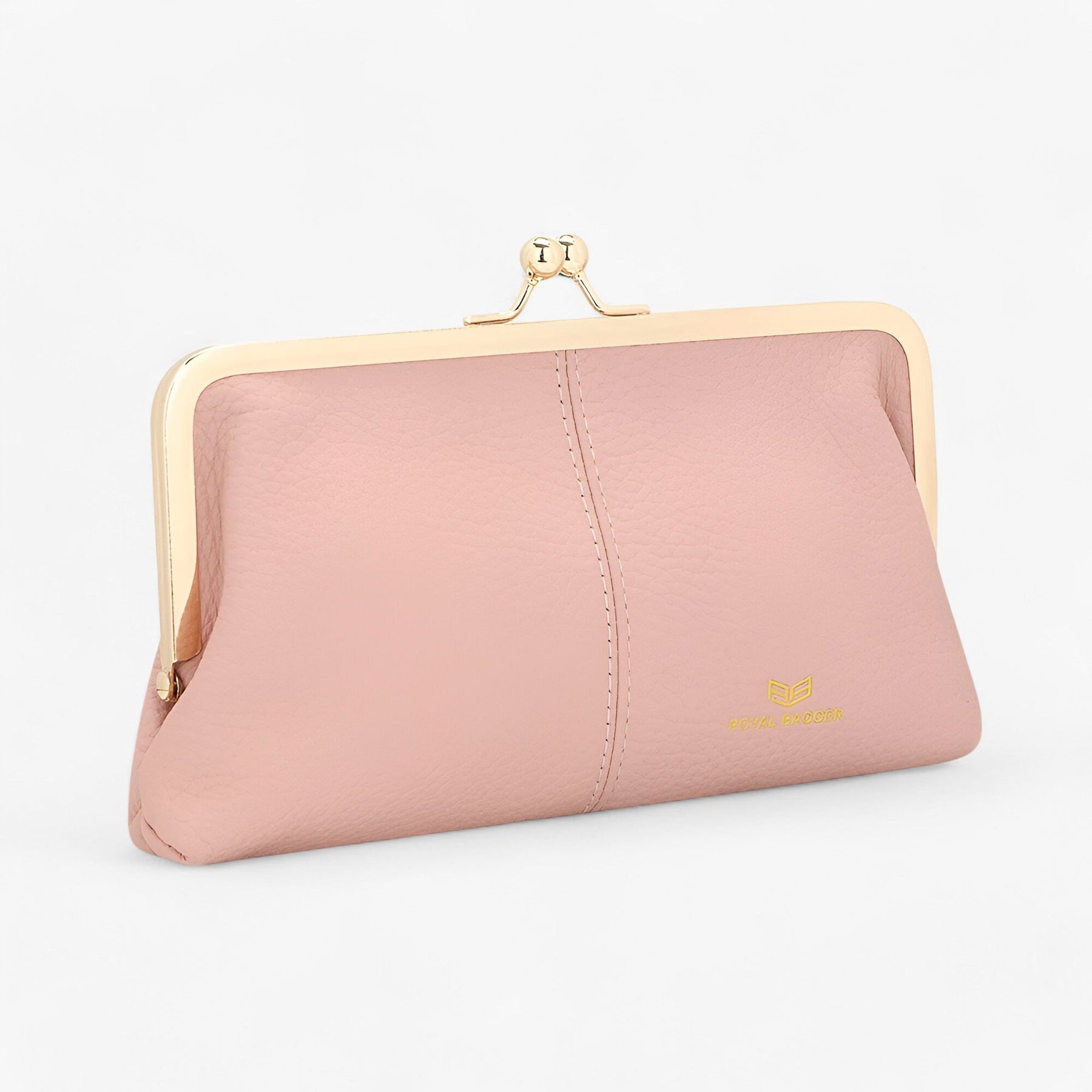 bags : Kort Dames Leer - Zwart in Roze van Pantino