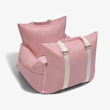 pets : Honden Autostoel Reistas Luxe - Veiligheid en Comfort Autorit - Oxford in Roze 55cm X 55cm X 30cm van Pantino