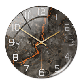 home & garden : Timeless Marble Klok Groen in Grijs Koper van Pantino
