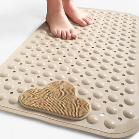 home & garden : SafeStep - Rechthoekige Badmat - Zachte en Veilige Douche-Ervaring in Khaki van Pantino