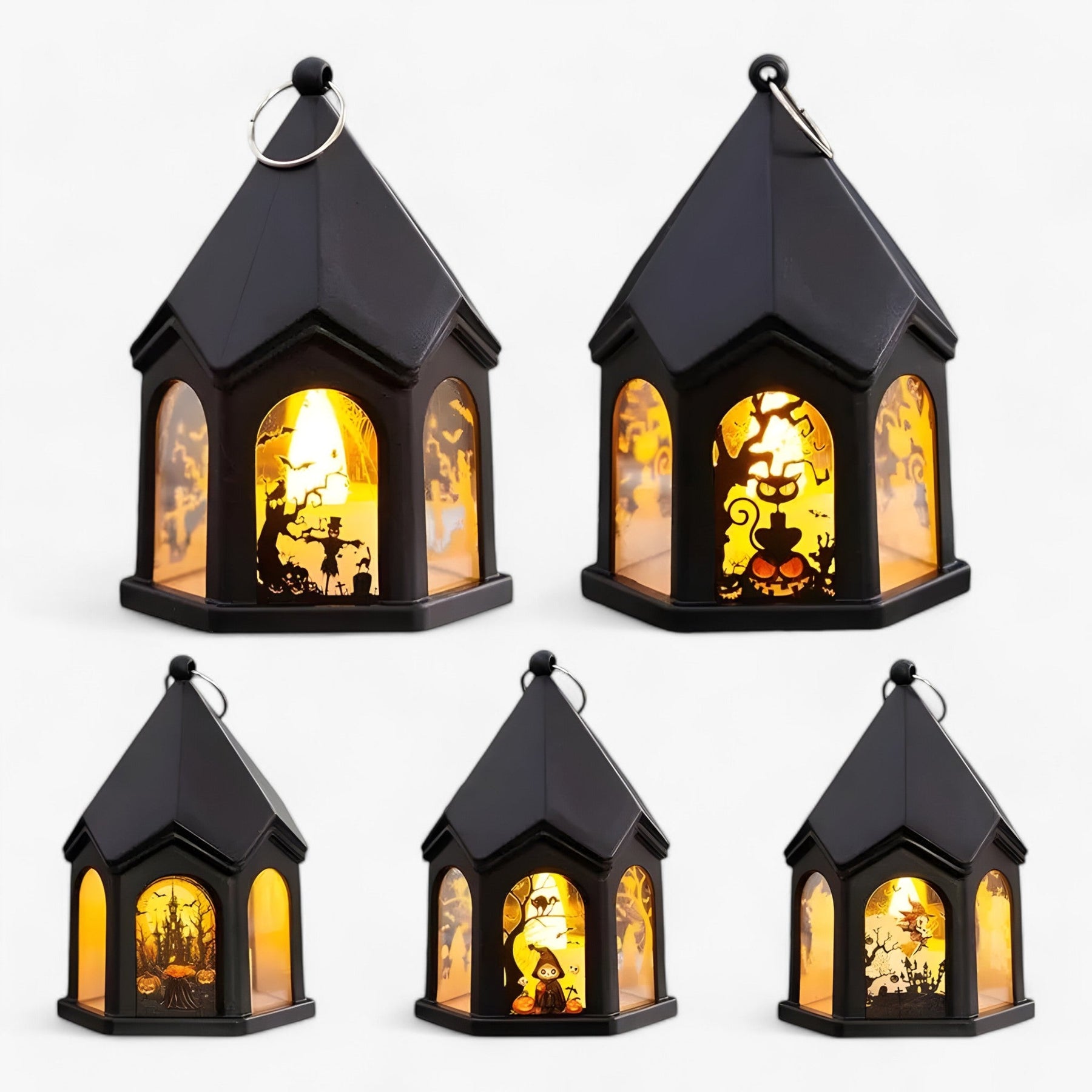 home & garden : Halloween Pompoen Lantaarn - Sfeervolle Straling voor Angstaanjagende Decoratie in van Pantino