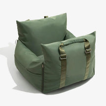 pets : Honden Autostoel Reistas Luxe - Veiligheid en Comfort Autorit - Oxford in Legergroen 55cm X 55cm X 30cm van Pantino