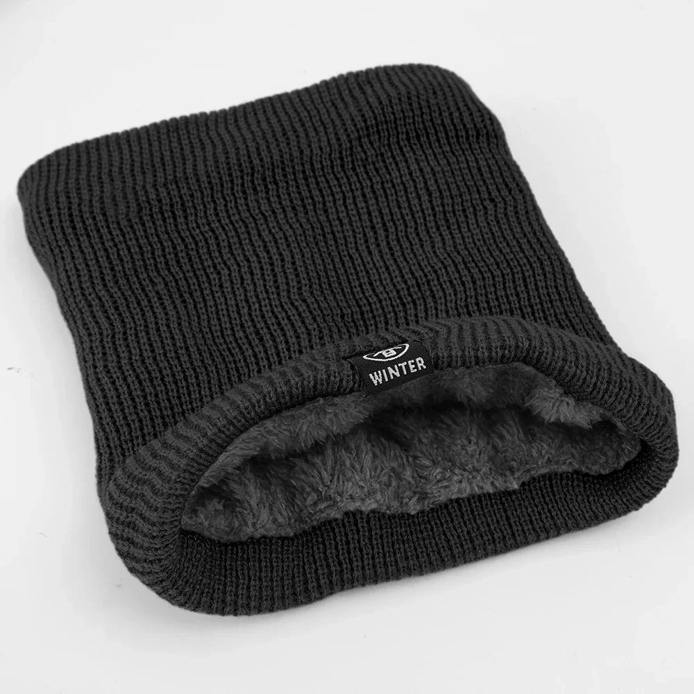 Scarf : Sjaal Geel - Warme Pluche Winter - Volledig Mask en Nekwarmer in Zwart Één maat van Pantino
