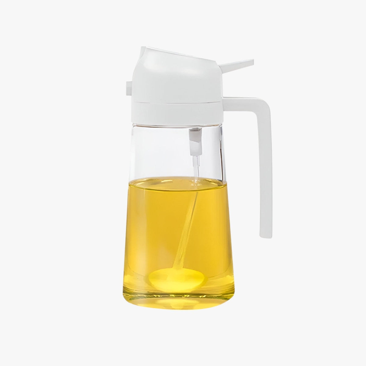 Oil Sprayer : 2-in-1 Olie Spray & Gieter - Precisiedosering, Minder Verspilling in Wit-Plastic-500ml van Pantino