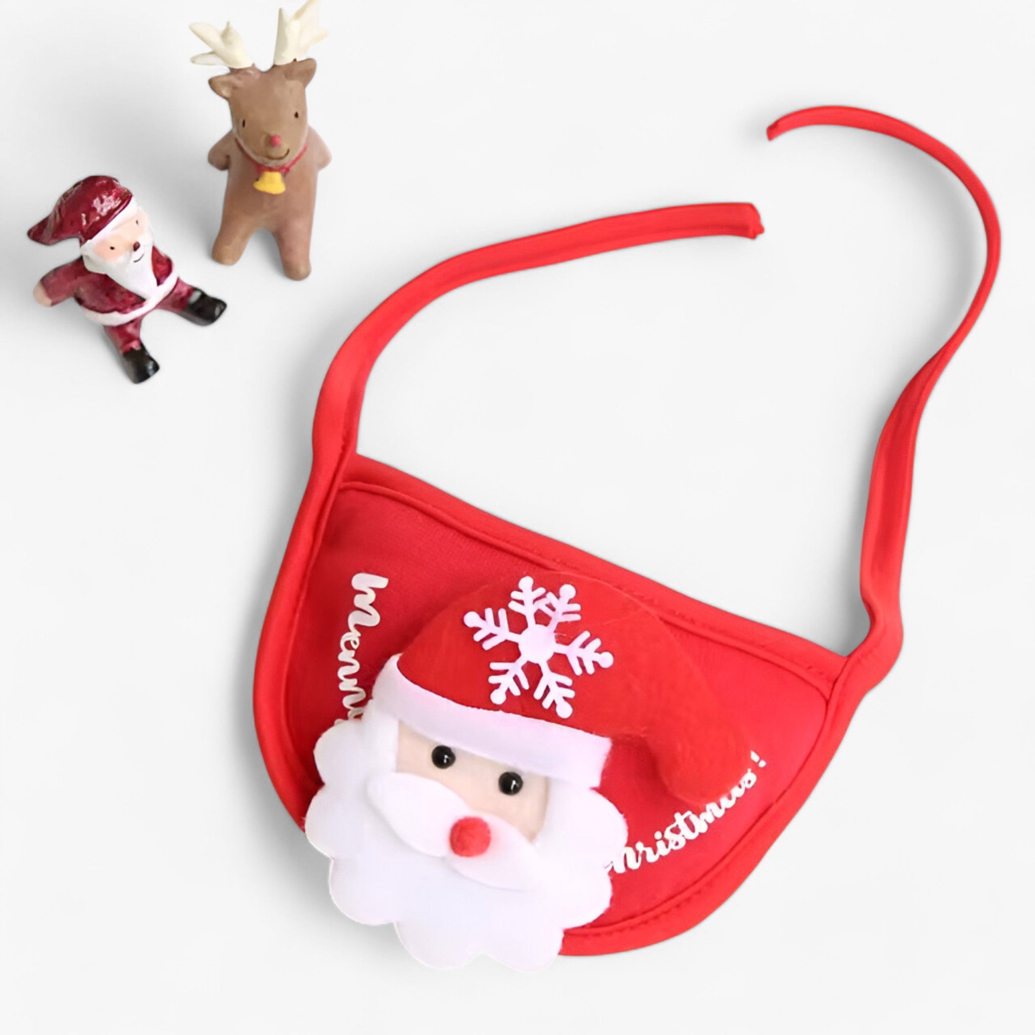 pets : Schattige Kerst Huisdier Hoed - L Witte Hoed in Rode Kerstman van Pantino