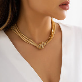 Necklace : Stijlvolle Ketting Dames - Goud in van Pantino