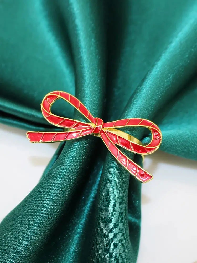 home & garden : 6 Kerstservettenringen met Dennenappels - Perfect in W van Pantino