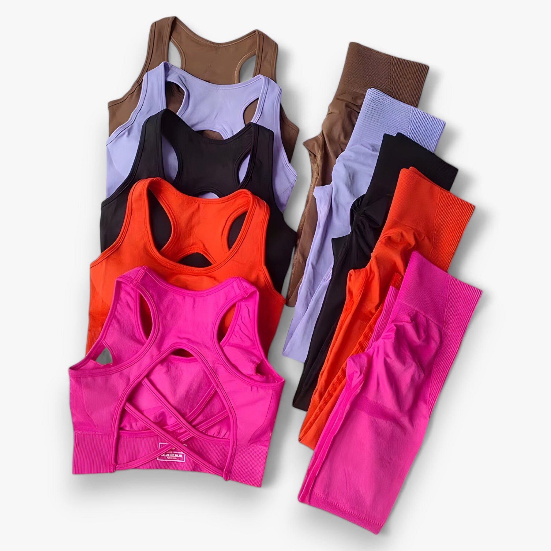 Two-Piece Sportswear Set : Set Sportkleding - Vertrouwen & Comfort Tijdens het Sporten - Zwart in van Pantino