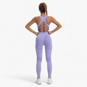 Two-Piece Sportswear Set : Set Sportkleding - Vertrouwen & Comfort Tijdens het Sporten - Zwart in van Pantino