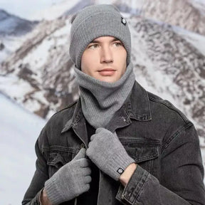 Winter Set : Men 3 in 1 Winter Set Elegant - Zwart in van Pantino