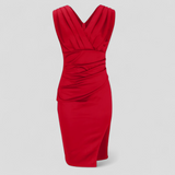 Elegante Dames Galajurk met V-hals, Lange Formele Avondjurk