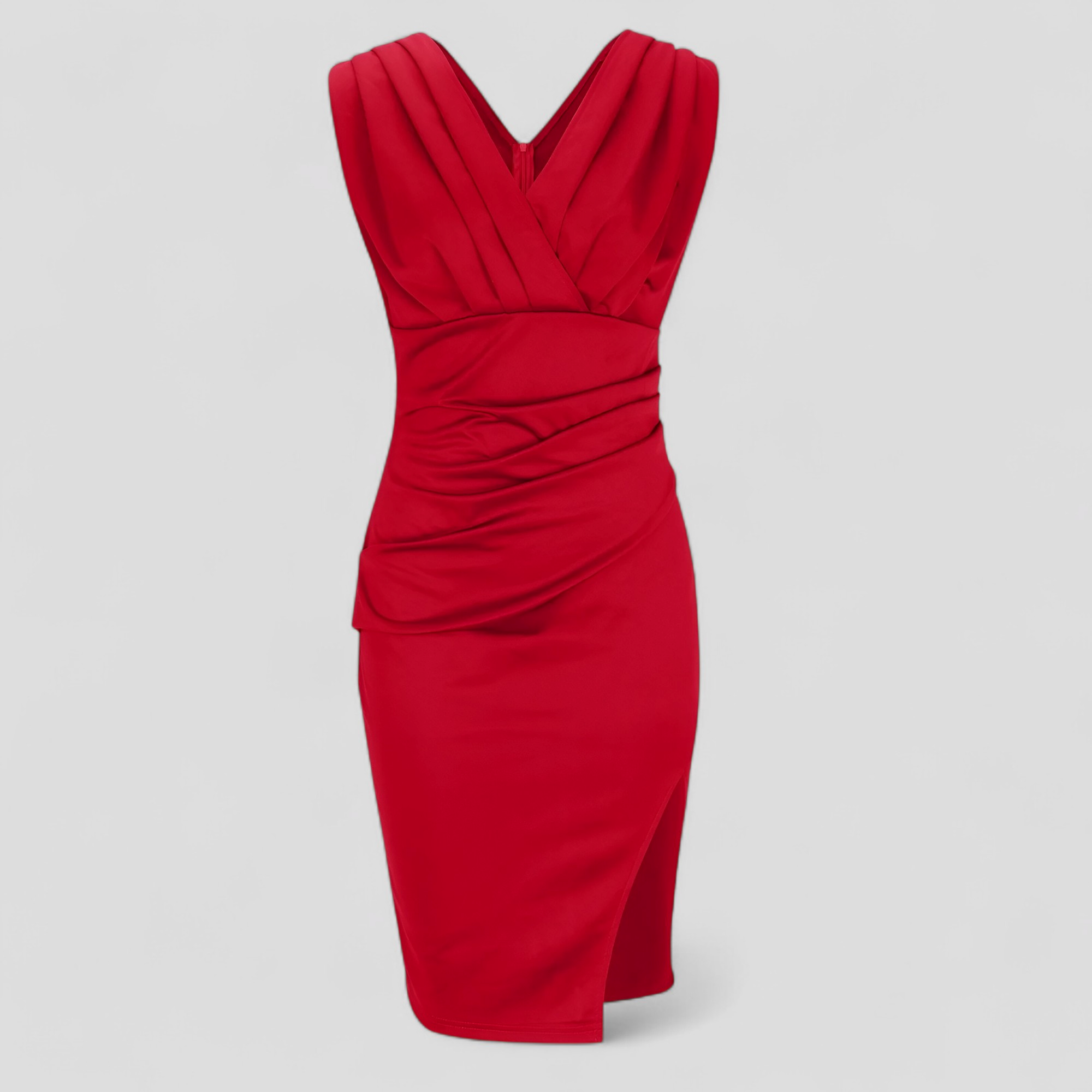 Elegante Dames Galajurk met V-hals, Lange Formele Avondjurk