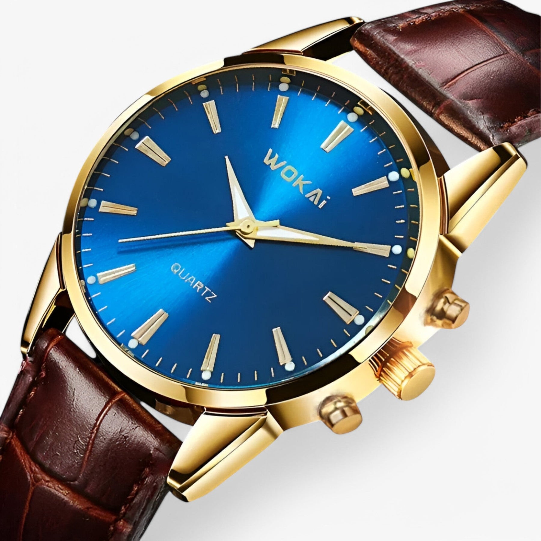 watches : Horloge Heren Zwart - Retro Unisex Quartzhorloge in Blauw van Pantino