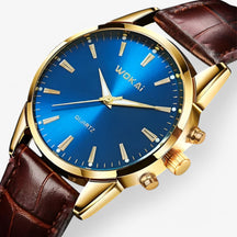 watches : Horloge Heren Zwart - Retro Unisex Quartzhorloge in Blauw van Pantino