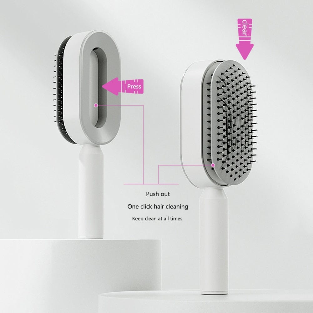 Hairbrush : SmartBrush - Wit - Accessoire in van Pantino