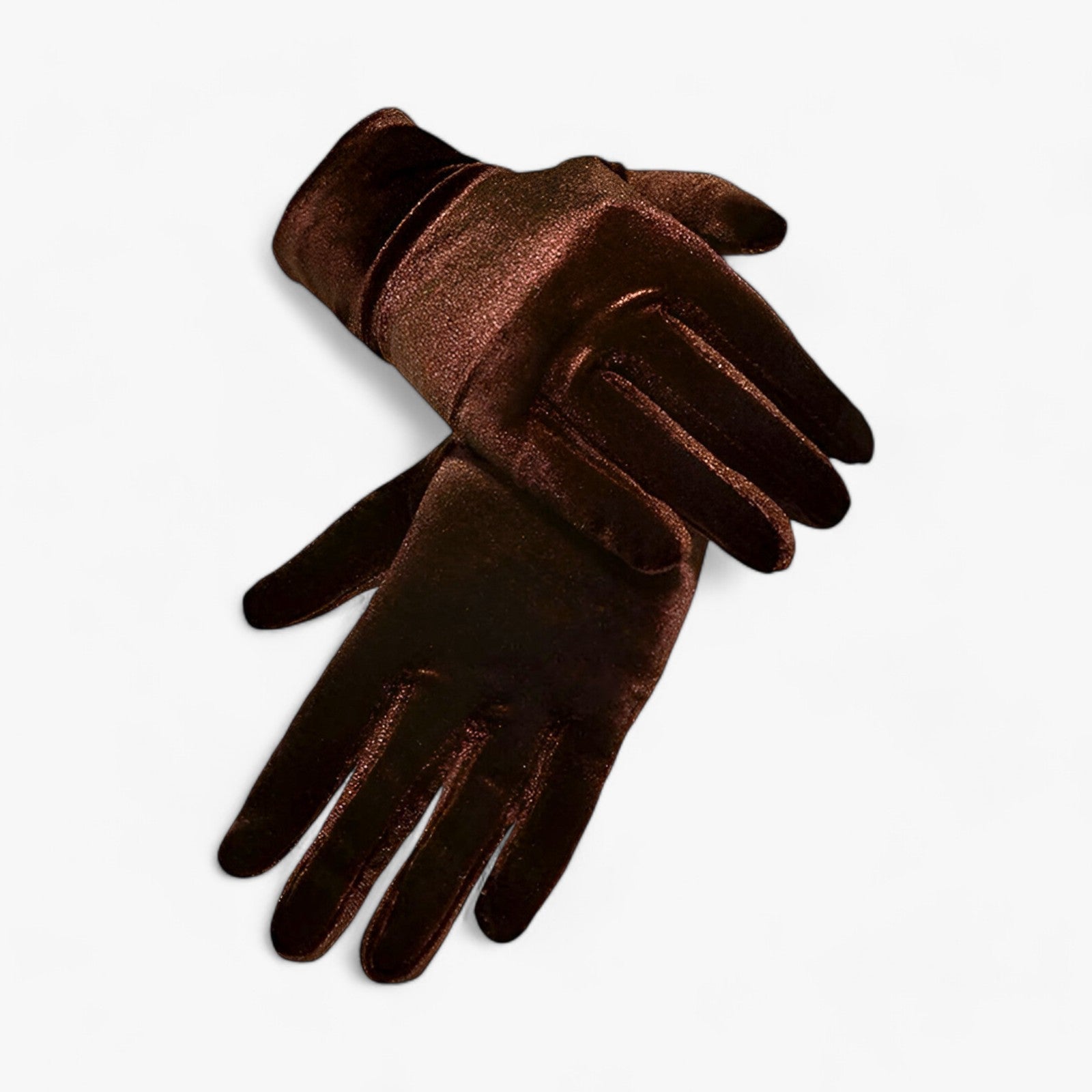 Winter Gloves : Handschoenen Bordeaux - Winterhandschoenen van Fluweel - Zachte en Comfortabele Bescherming voor Alle Vingers in Koffie Één maat van Pantino