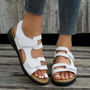 Sandals : Orthopedische Sandalen Dames Wit - Comfortabele Ergonomische Zomer Sandalen in Wit van Pantino