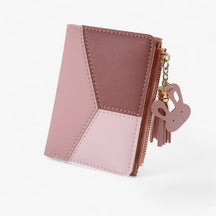 bags : Elegante Tas voor Vrouwen - Compact in PU-Leder - Zwart in Roze van Pantino