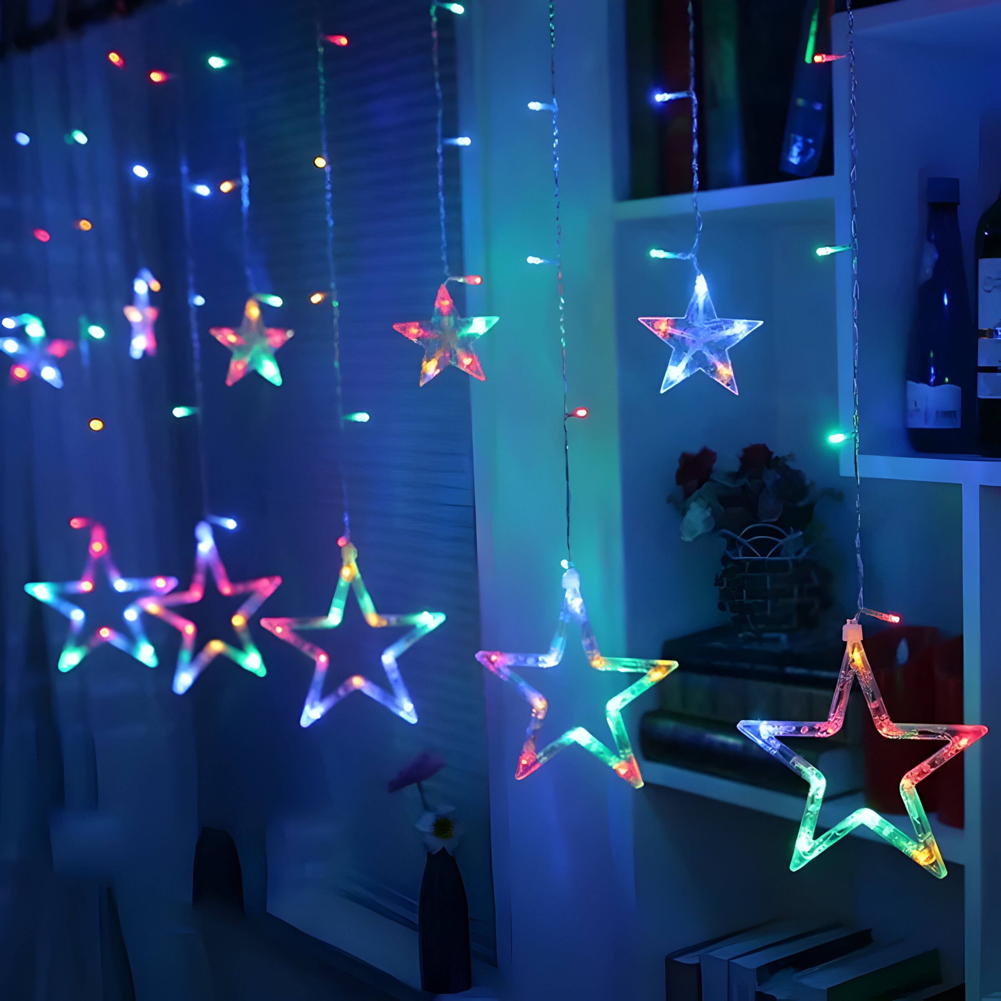 home & garden : Lana 138 LED Sterrenslinger - Verlicht Uw Feestelijkheden met Elegantie in Veelkleurig van Pantino