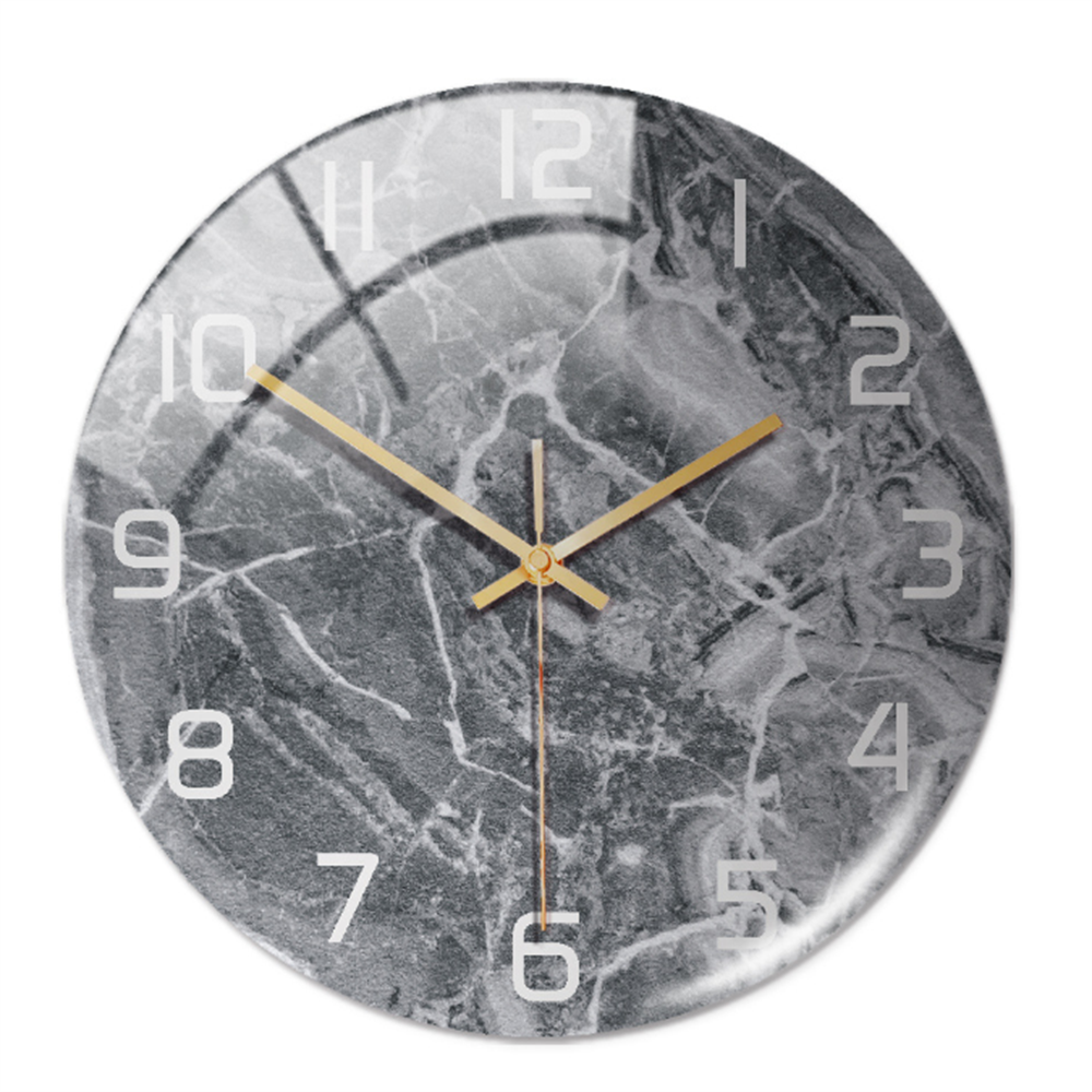 home & garden : Timeless Marble Klok Groen in Grijs van Pantino
