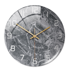 home & garden : Timeless Marble Klok Groen in Grijs van Pantino