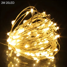 home & garden : TwinkleLights - LED Lichtslinger 20LED - Verlicht Uw Feesten met de Kerstman en Sneeuwvlokken in 2m warm wit van Pantino