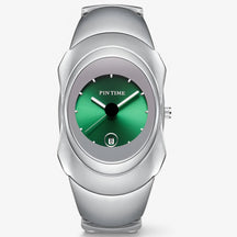 watches : Horloge S Glanzend Rood - Luxe Lichtgevend in Zilver groen van Pantino