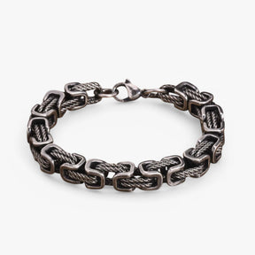 Bracelet : Armband Heren Zilver - Robuust en Tijdloos - Grote in van Pantino