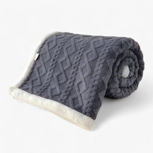 home & garden : Dubbel Dikke Winterdeken - Super Zacht en Warm - Cameo Roze in Donker Gray van Pantino