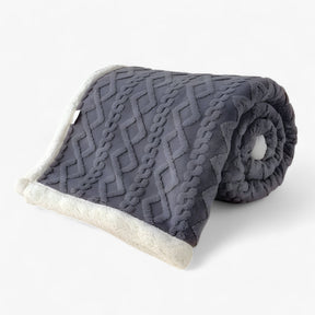 home & garden : Dubbel Dikke Winterdeken - Super Zacht en Warm - Cameo Roze in Donker Gray van Pantino