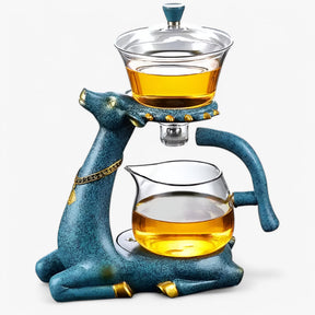 home & garden : Glazen Theepot met Infuser Helder Blauw in van Pantino