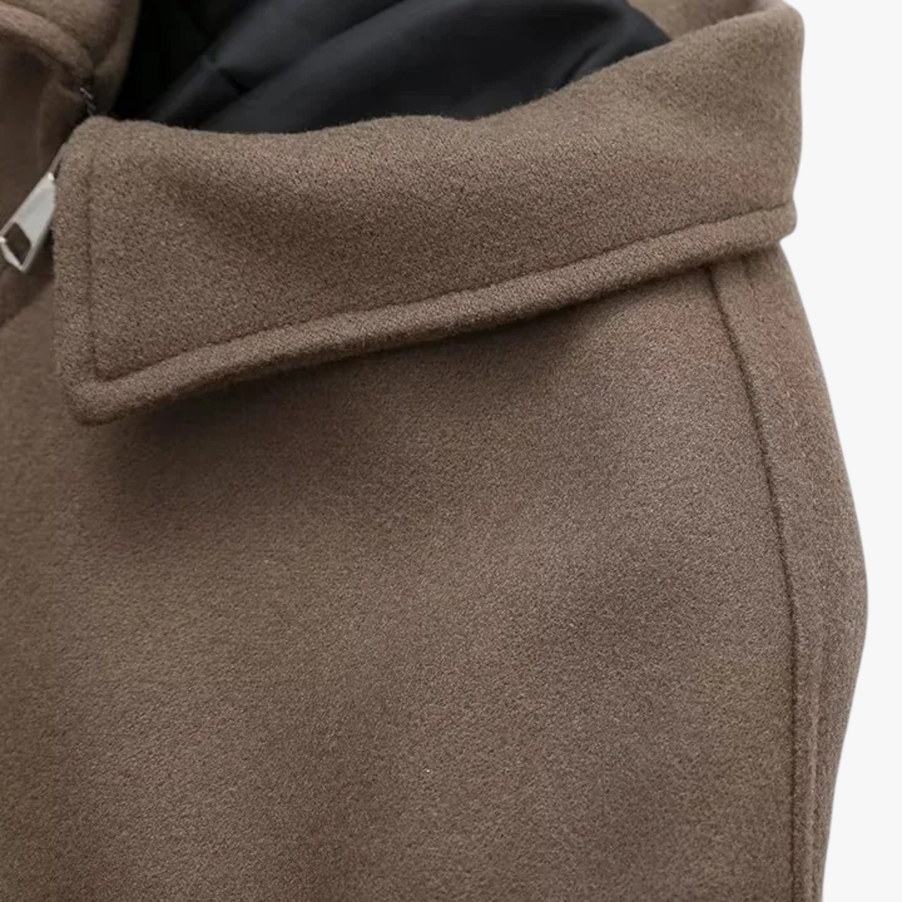 Damesjassen & -jacks : Winterjas Dames Donkerbruin - Vintage Wollen voor Koude Maanden in van Pantino
