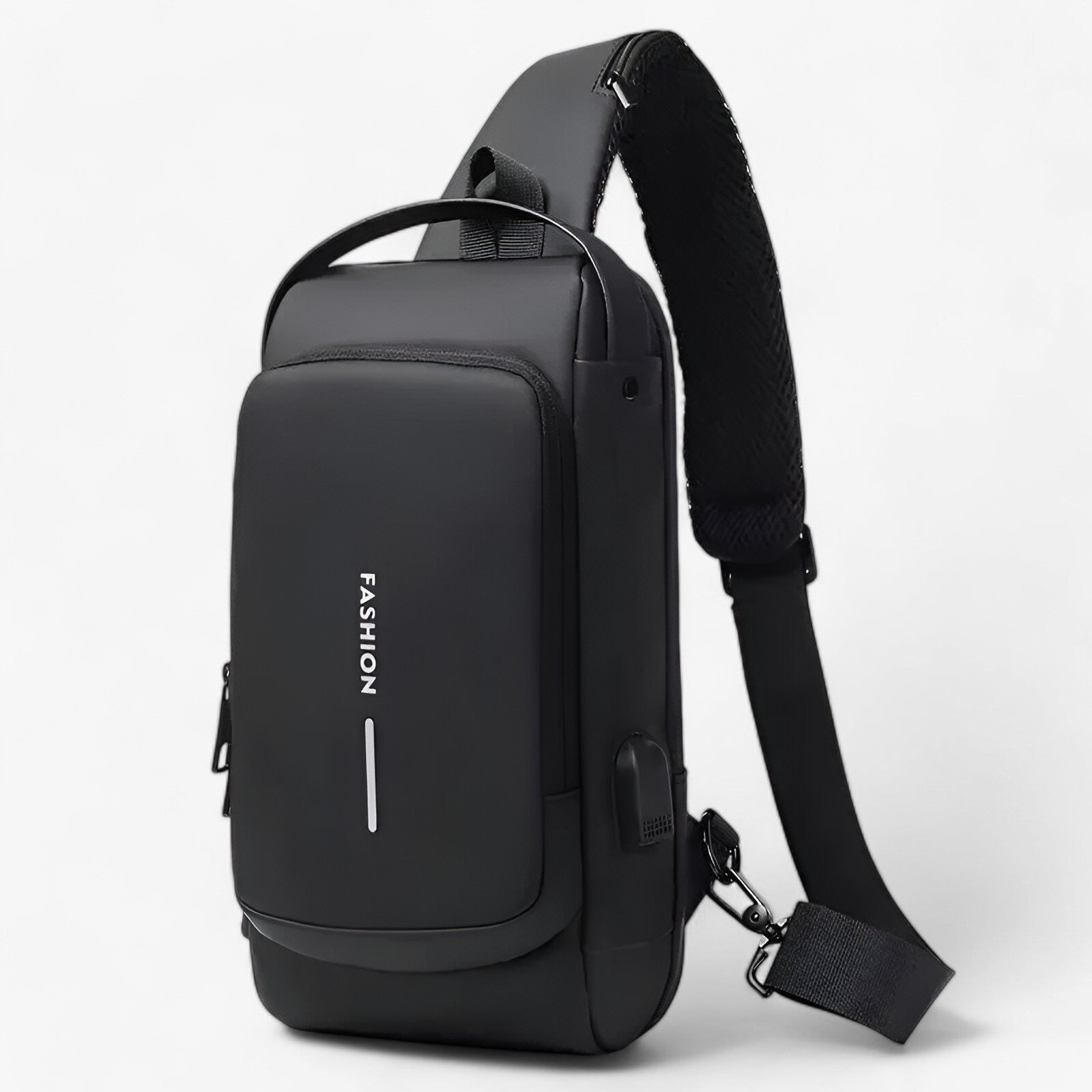 bags : Schoudertas Zwart - Diefstal USB in Zwart 32X16X9cm van Pantino
