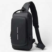 bags : Schoudertas Zwart - Diefstal USB in Zwart 32X16X9cm van Pantino