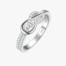 Ring : Ring Zilver - Stina Oneindige Knoop - Tijdloze Elegantie in Sterling in Zilver van Pantino